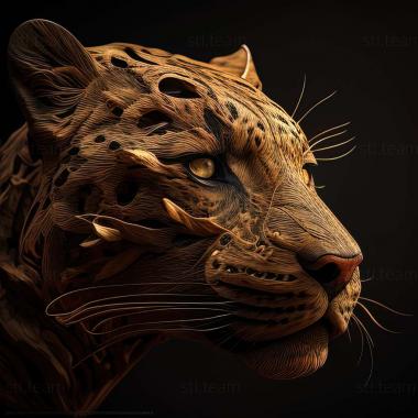 3D модель Panthera pardus spelaea (STL)